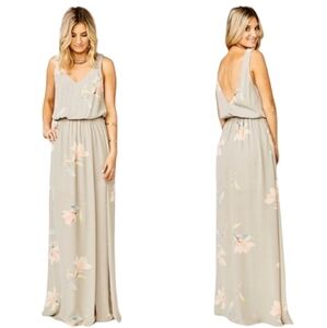 SHOW ME YOUR MUMU Kendall maxi dress bridesmaid lily showers grey gray